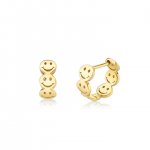 Little Loves Pure Gold Happy Face Huggie Hoops