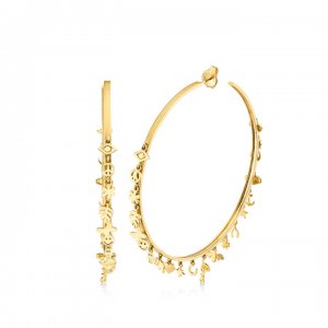 Pure Gold 20th Anniversary Icon Supersize Hoops