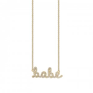 Gold & Diamond Babe Necklace