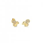 Little Loves Gold & Diamond Small Squirrel Stud