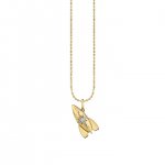 Gold & Diamond Rocket Charm