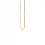 Little Loves Gold & Enamel Mini Heart Necklace