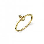 Gold Plated Sterling Silver Anchor Ring