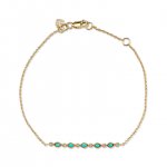 Gold & Diamond Turquoise Multi Segment Bracelet