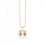 Gold & Diamond Robot Friendship Charm