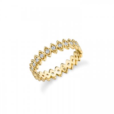 Gold & Diamond Vertical Marquise Eternity Ring