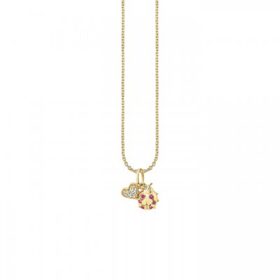 Gold & Diamond Love & Luck Charm