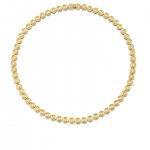 Gold & Diamond Small Fluted Eternity Necklace