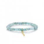 Pure Gold Tiny Love on Larimar