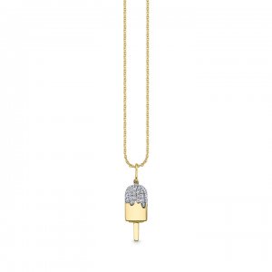 Gold & Diamond Popsicle Charm