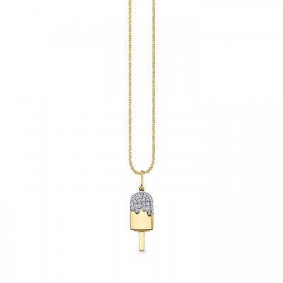 Gold & Diamond Popsicle Charm