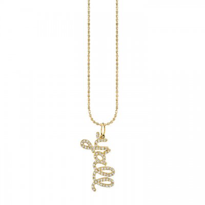 Gold and Diamond Y'all Necklace