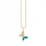 Gold & Diamond Mini Butterfly Charm