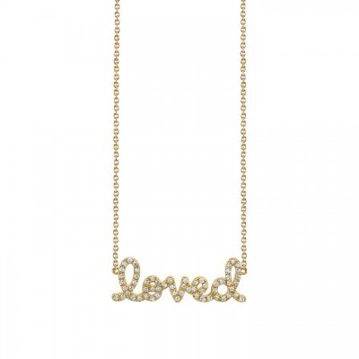 Gold & Diamond Loved Necklace