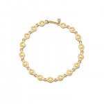 Men's Collection Pure Gold Evil Eye Link Bracelet