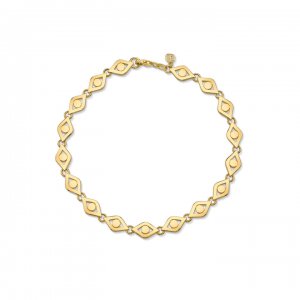 Men's Collection Pure Gold Evil Eye Link Bracelet