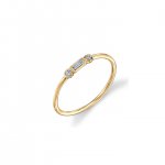 Gold & Diamond Baguette & Bezel Ring