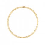 Gold & Diamond Bezel Anniversary Necklace