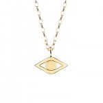 Men's Collection Pure Yellow Gold Evil Eye Charm