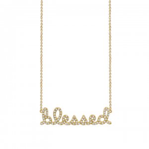 Gold & Diamond Small Blessed Necklace