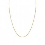 14k Gold Tiny Oval Link Chain