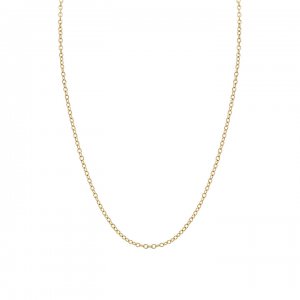 14k Gold Tiny Oval Link Chain