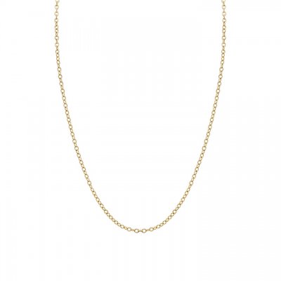 14k Gold Tiny Oval Link Chain