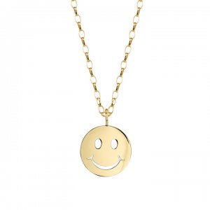 Pure Gold Happy Face Charm