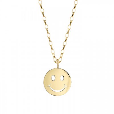 Pure Gold Happy Face Charm