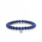 Men's Collection Gold & Diamond Hamsa on Lapis