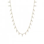 Gold & Diamond Large Fringe Necklace