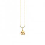 Gold & Diamond Open Wing Ladybug Charm