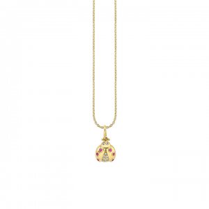 Gold & Diamond Open Wing Ladybug Charm