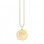 Gold & Diamond Luck Protection and Hope Coin Charm