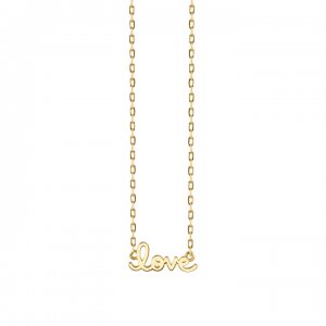 Pure Gold Tiny Love Necklace