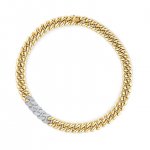 Gold & Diamond Large Link Necklace