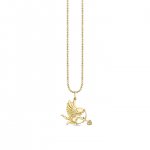 Gold & Diamond Cupid Charm