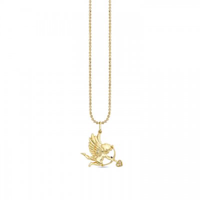 Gold & Diamond Cupid Charm