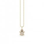 Gold & Diamond Ghost Charm