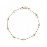 Gold & DiamondMulti Marquise Evil Eye Bracelet