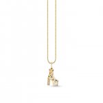 Gold & Diamond Platform Charm