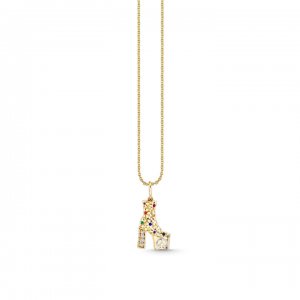 Gold & Diamond Platform Charm