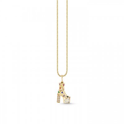 Gold & Diamond Platform Charm