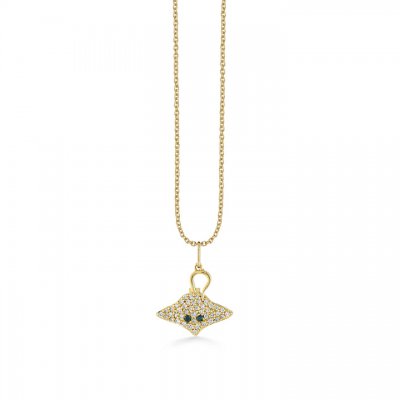 Gold & Diamond Stingray Charm