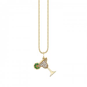 Gold & Diamond Margarita Charm