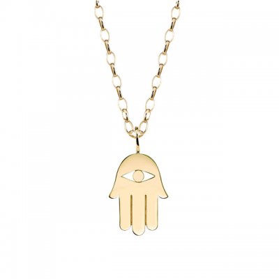 Men's Collection Pure Yellow Gold Hamsa Charm