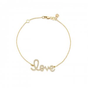 Gold & Diamond Medium Love Bracelet