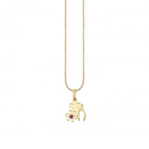 Gold & Gemstone Lucky Wish Charm