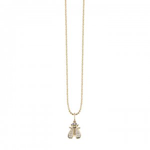 Gold & Diamond Small Fly Charm