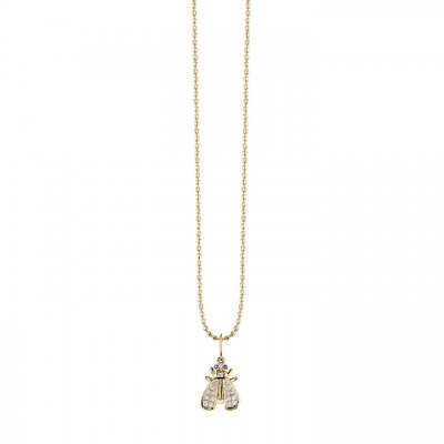 Gold & Diamond Small Fly Charm